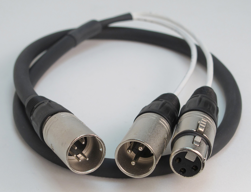 Replacement Audio Cable (XLR5M to XLR3F/XLR3M) (Order Code: 13662)