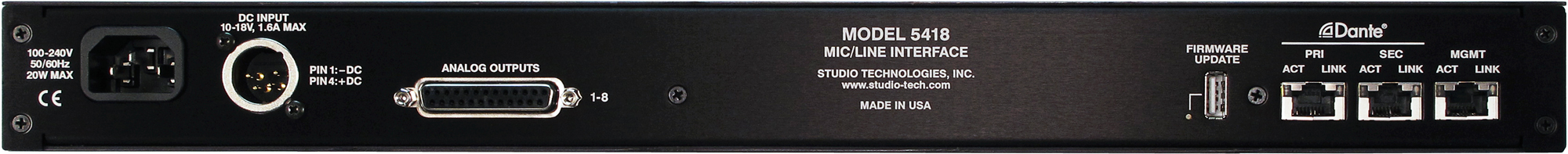 Model 5418 Mic/Line Interface