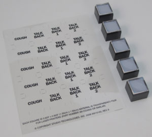 Replacement Button Cap, Lenses, and Label Kit